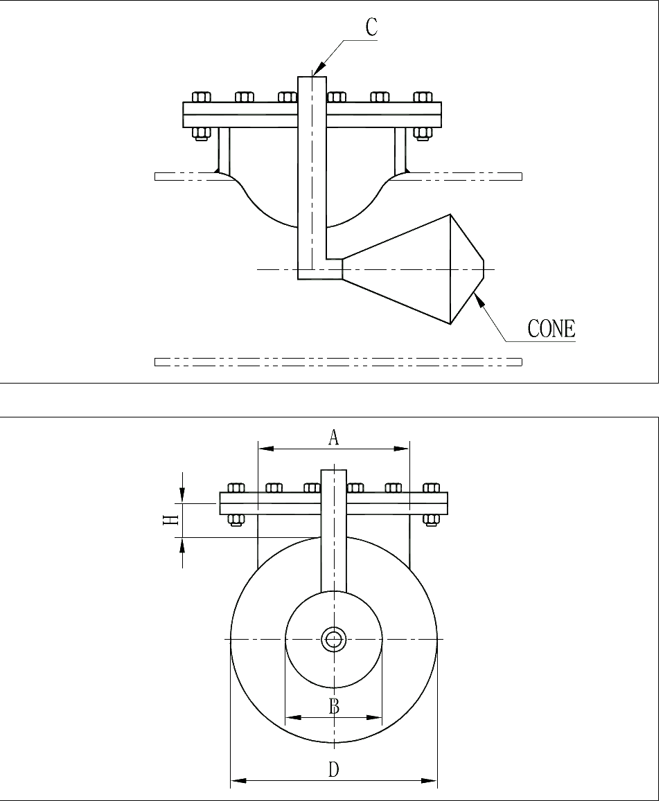DHAV-CC02 welded type dimensions (Welded type, mm)